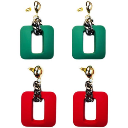 Korean Resin Earrings Acrylic Exaggerated Trendy-Jewearrings