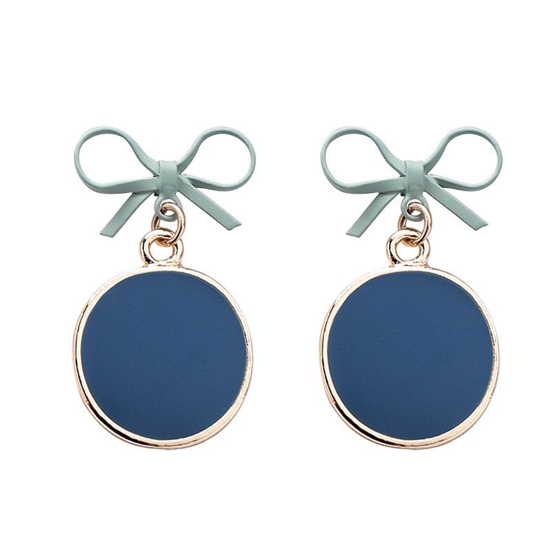 Korean style popular blue-gray earrings-Jewearrings