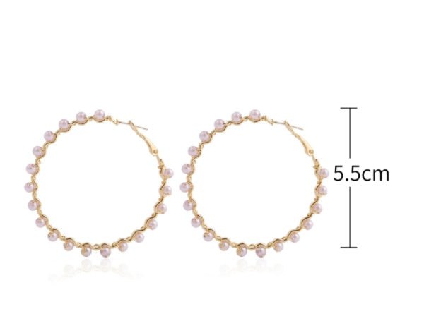 Korean Style Simple Freshwater Pearl Baroque Pearl Women's Earrings-Jewearrings