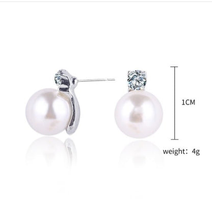 Korean Style Simple Freshwater Pearl Baroque Pearl Women's Earrings-Jewearrings