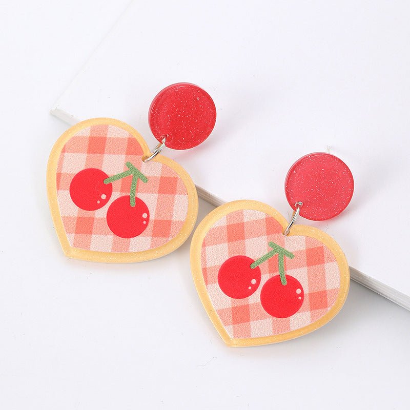 Korean Women's Acrylic Earrings Drop Shape Jewelry-Jewearrings