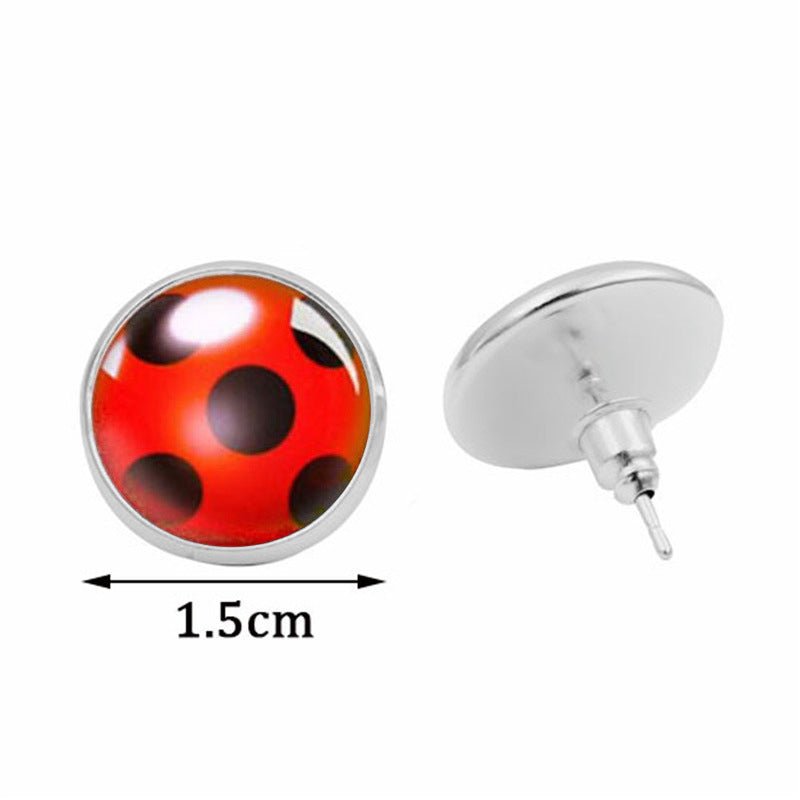 Ladybug Earrings Fashion Accessories-Jewearrings