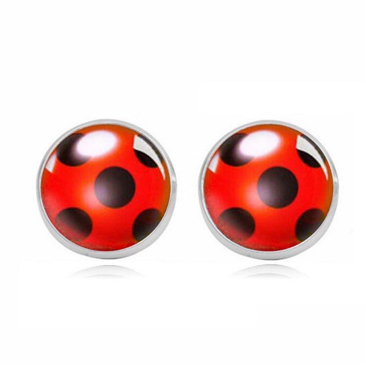 Ladybug Earrings Fashion Accessories-Jewearrings