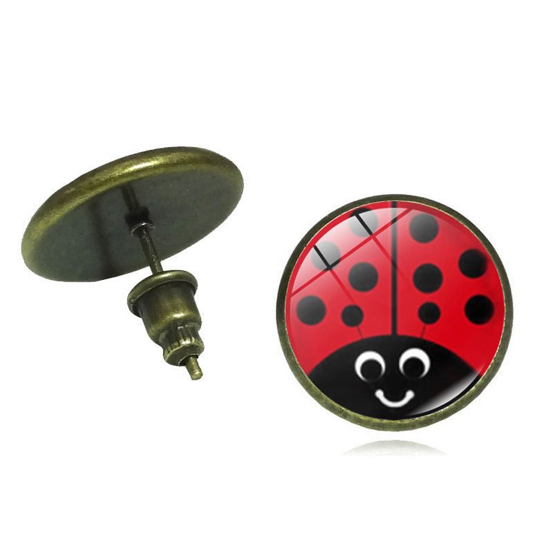 Ladybug Earrings Seven Star Jewel-Jewearrings