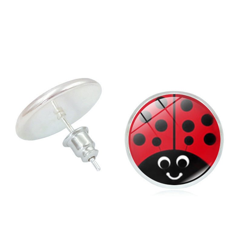 Ladybug Earrings Seven Star Jewel-Jewearrings