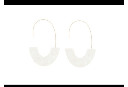 Leopard Print Acrylic Earrings U Shape Simple-Jewearrings