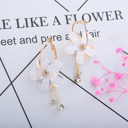 Lilac Flower Stud Earrings-Jewearrings