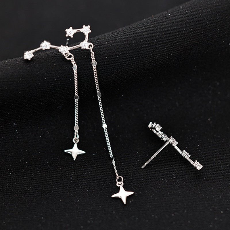 Long Tassel Big Dipper Stud Earrings-Jewearrings