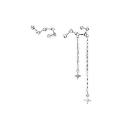 Long Tassel Big Dipper Stud Earrings-Jewearrings