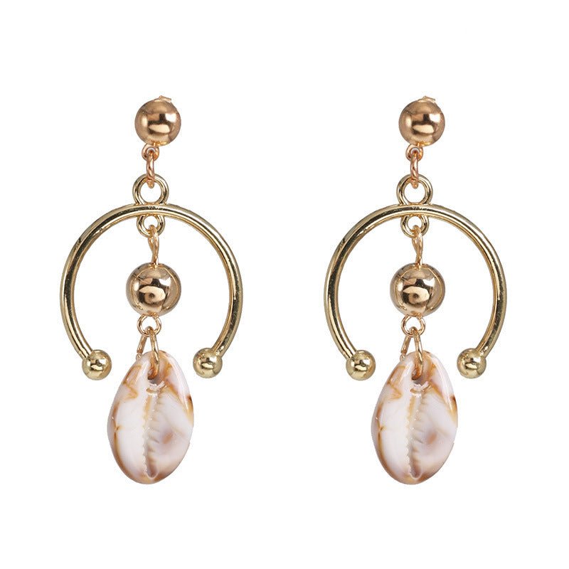 Maracas Shell Earrings-Jewearrings