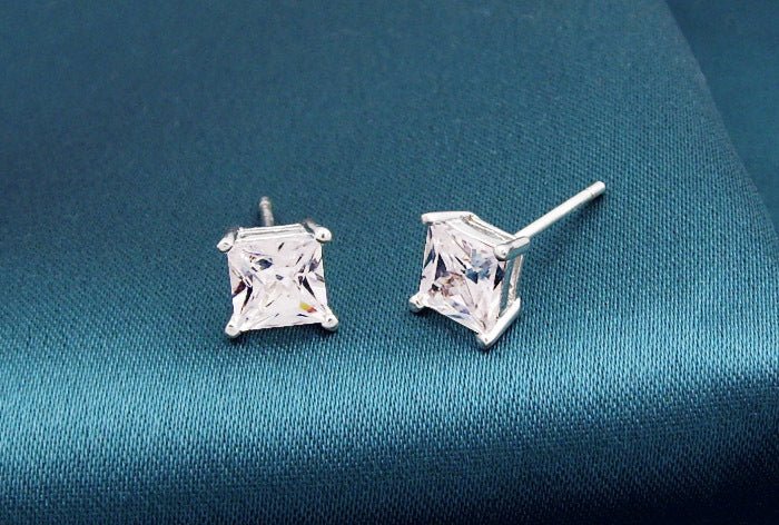 Men's And Women's Artificial Diamond Stud Earrings-Jewearrings