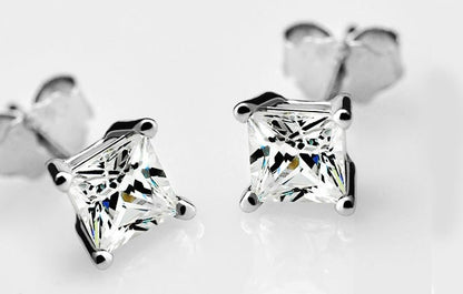 Men's And Women's Artificial Diamond Stud Earrings-Jewearrings