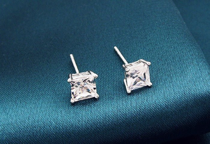 Men's And Women's Artificial Diamond Stud Earrings-Jewearrings