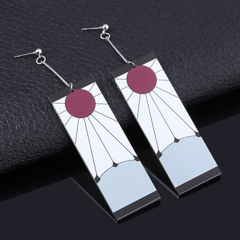 Men's And Women's Fashionable Temperament Acrylic Earrings-Jewearrings