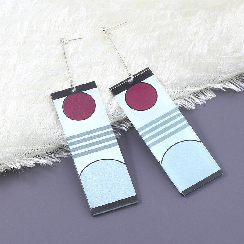 Men's And Women's Fashionable Temperament Acrylic Earrings-Jewearrings