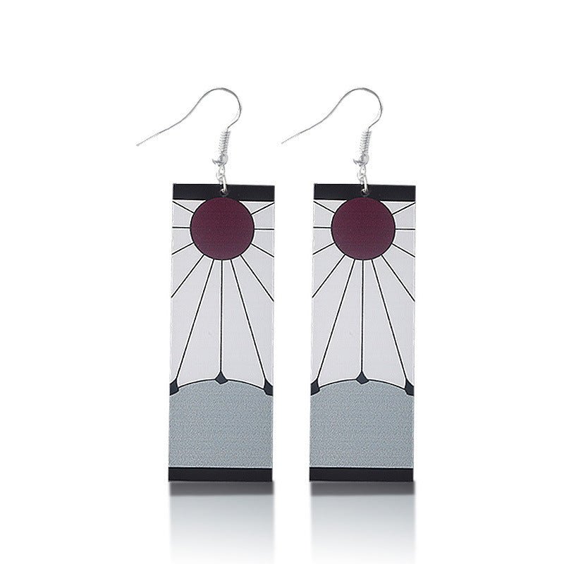 Men's And Women's Fashionable Temperament Acrylic Earrings-Jewearrings