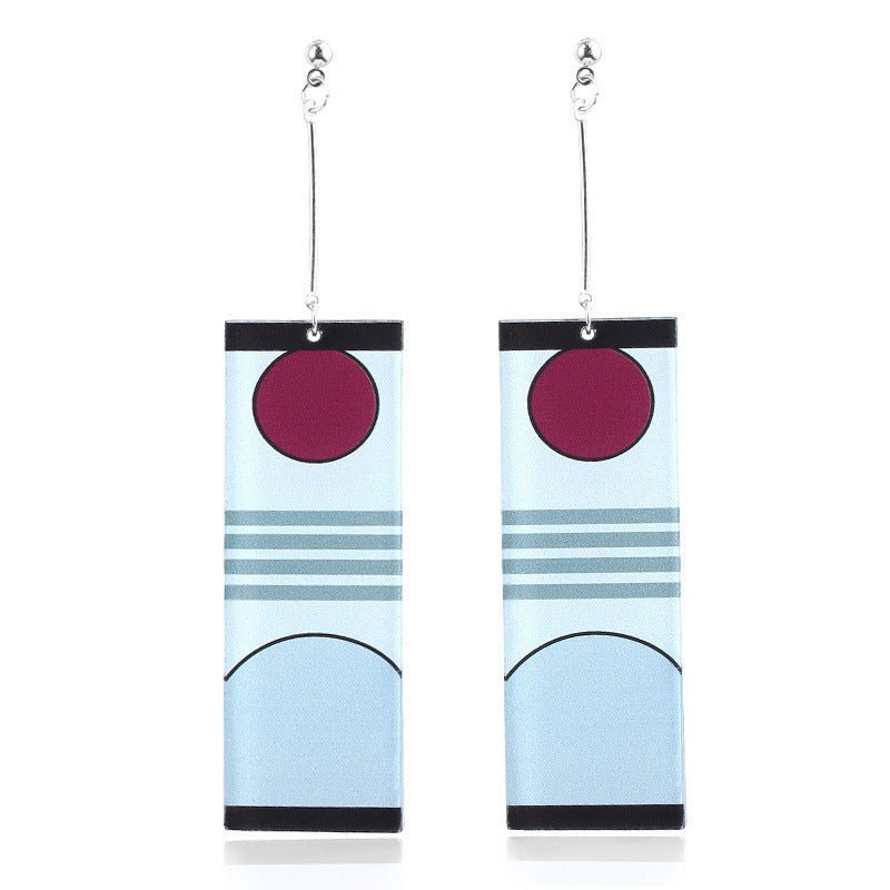 Men's And Women's Fashionable Temperament Acrylic Earrings-Jewearrings