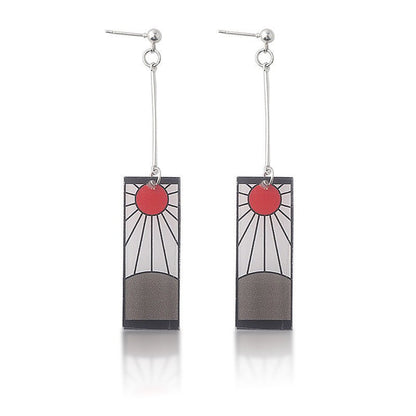 Men's And Women's Fashionable Temperament Acrylic Earrings-Jewearrings