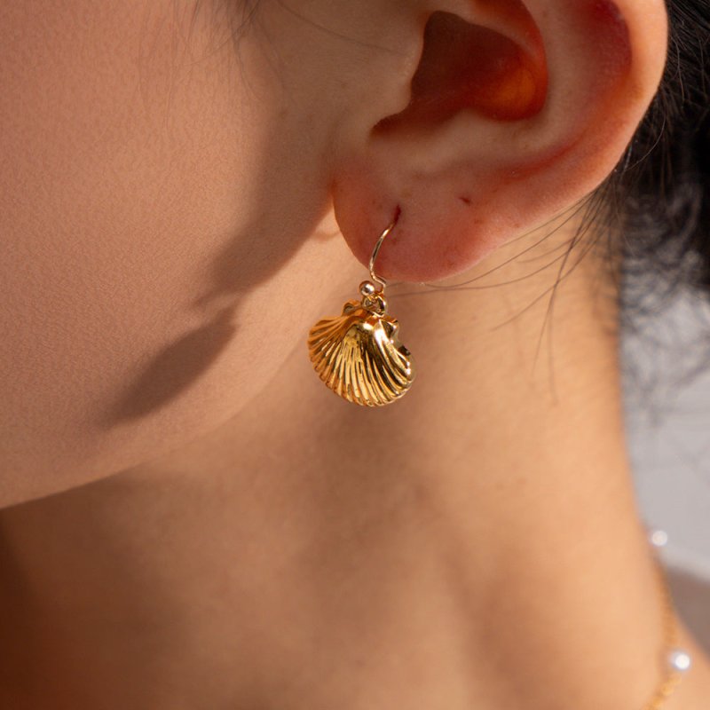 Mermaid Earrings Ocean Style Shell Luxury-Jewearrings