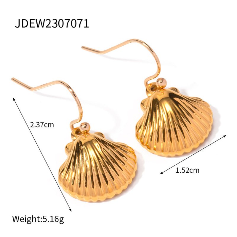 Mermaid Earrings Ocean Style Shell Luxury-Jewearrings