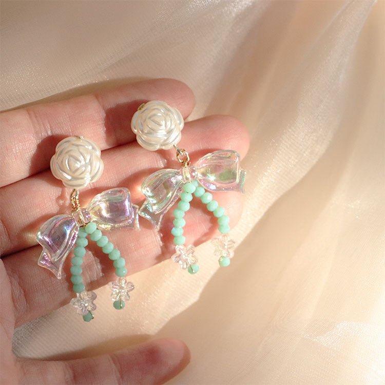 Mermaid Earrings Original Design Camellia Studs-Jewearrings