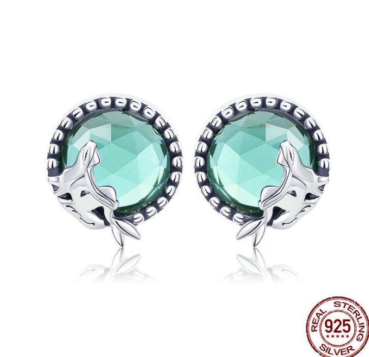 Mermaid Earrings Stud Ring Combination-Jewearrings