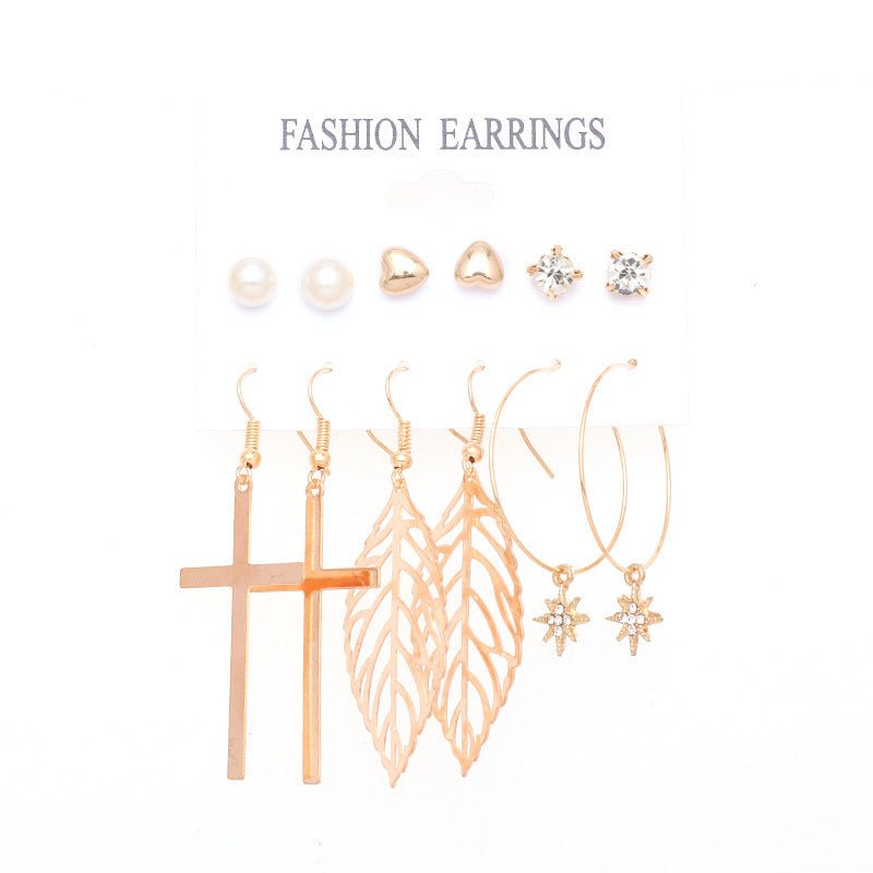 Metal Exaggerated Big Circle Earrings Set-Jewearrings