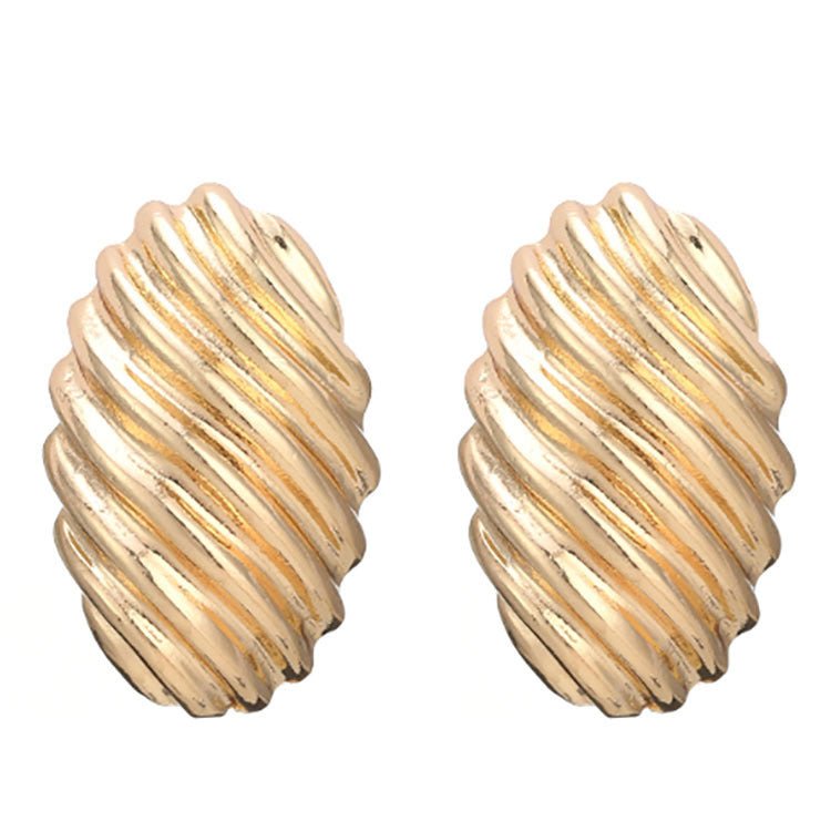 Metal High-quality Shell-shaped Women's Cute Small Earrings-Jewearrings