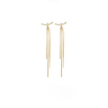 Metal Snake Bone Chain Earrings-Jewearrings