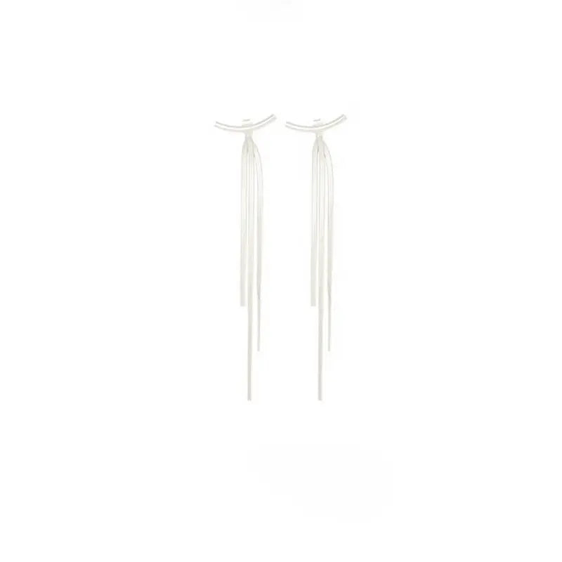 Metal Snake Bone Chain Earrings-Jewearrings