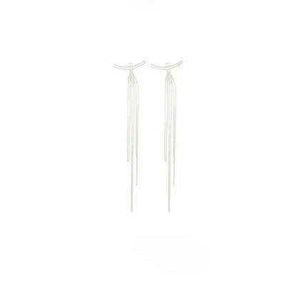 Metal Snake Bone Chain Earrings-Jewearrings