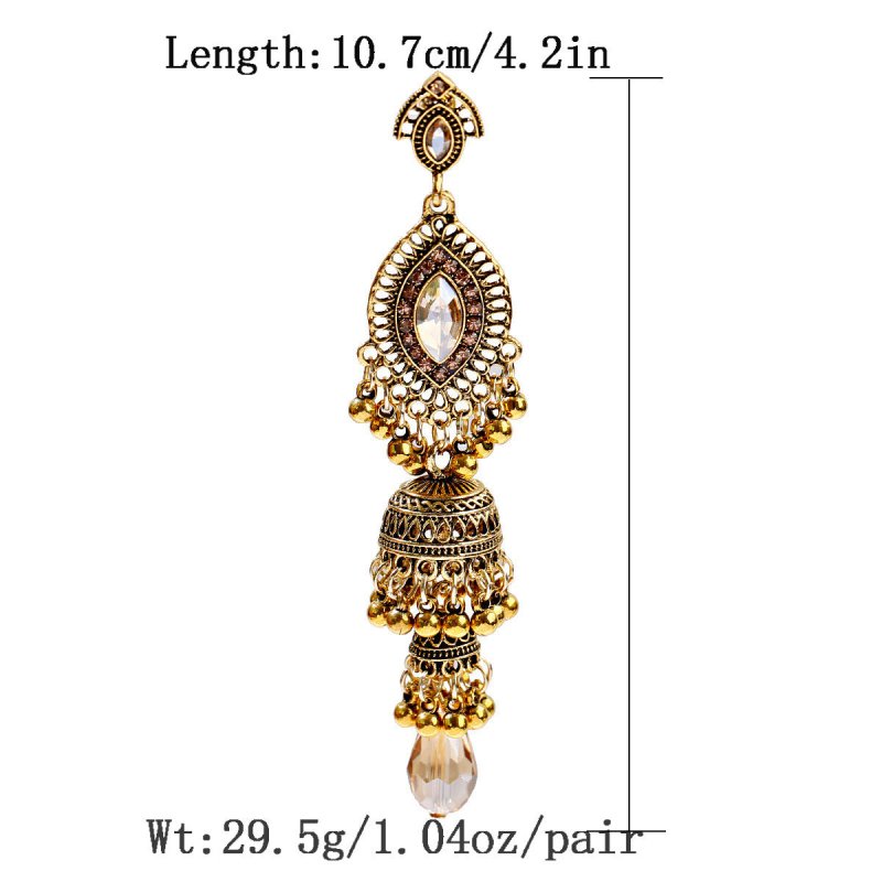 Micro Diamond Studded Tassel Earrings-Jewearrings