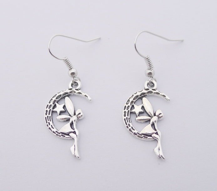 Moon Angel Earrings-Jewearrings