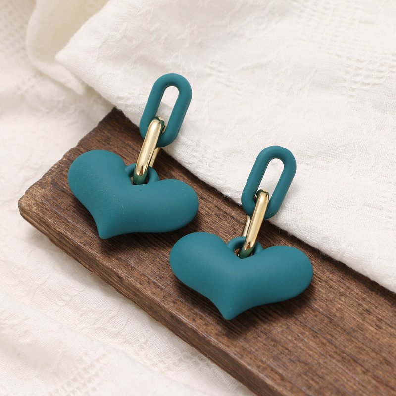 Mulsanne New Lake Blue Resin Earrings Female Earrings-Jewearrings