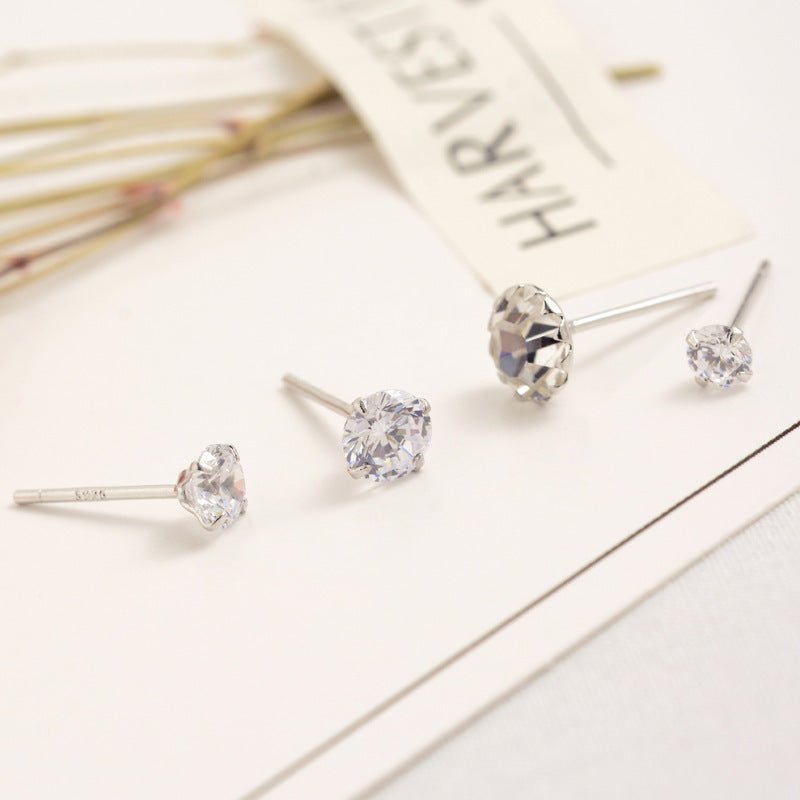 Multi-small Stud Earrings Female Mini Imitation Diamond-Jewearrings