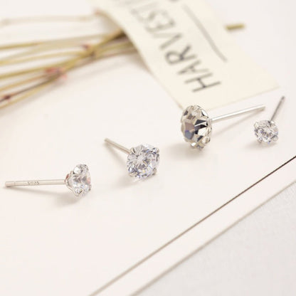 Multi-small Stud Earrings Female Mini Imitation Diamond-Jewearrings