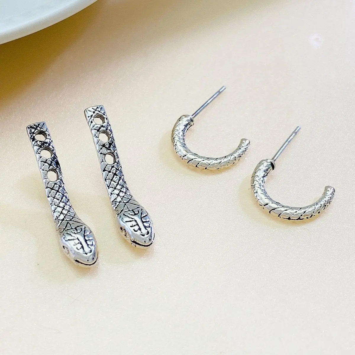 Multi-Wear Snake Earrings - Retro Design-Jewearrings