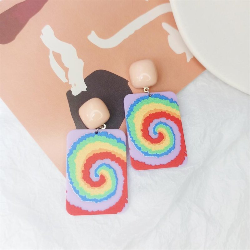 Multicolor Ins Women's Holiday Fashion Strawberry Acrylic Earrings-Jewearrings