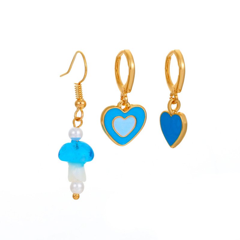 Mushroom Earrings Dripping Love Earrings-Jewearrings