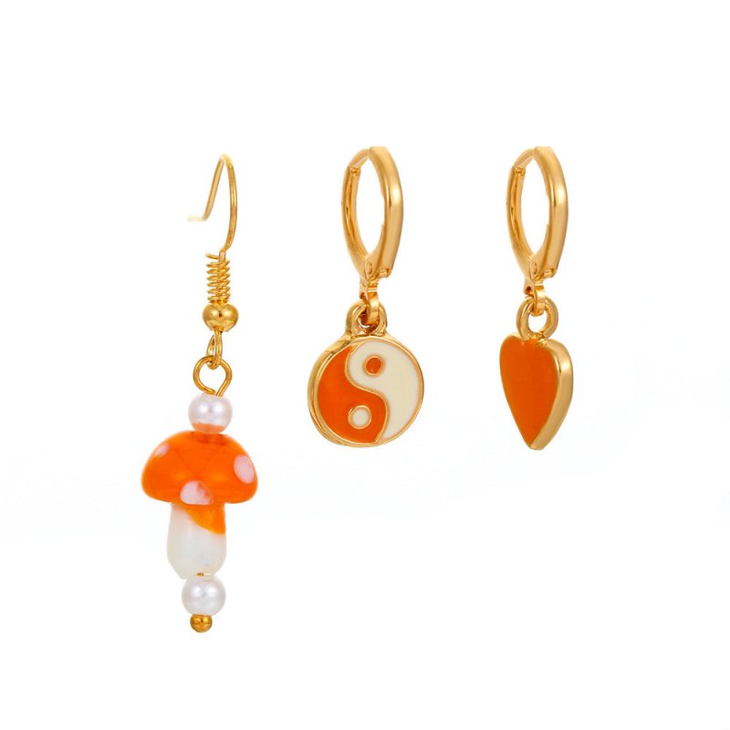 Mushroom Earrings Dripping Love Earrings-Jewearrings