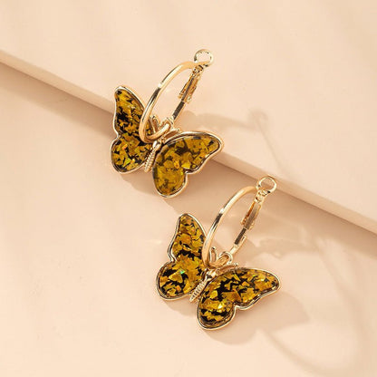 Mushroom Earrings Gold Drop Earrings-Jewearrings