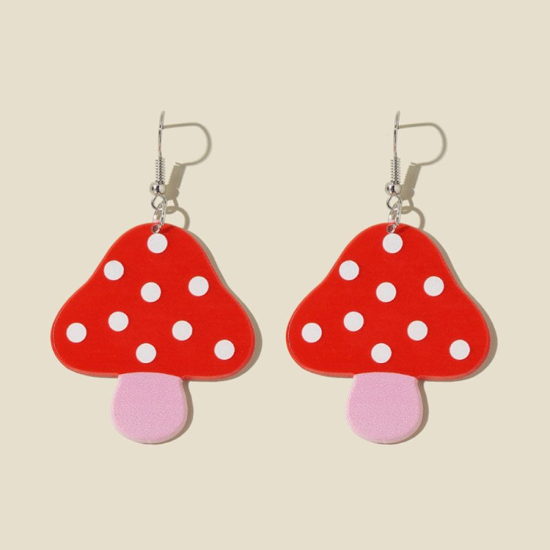 Mushroom Earrings - Needle Earrings Fashion-Jewearrings