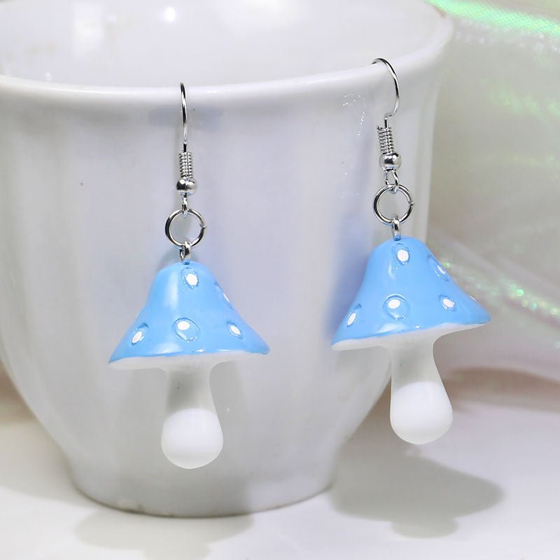 Mushroom Earrings - Simple And Sweet Mushroom-Jewearrings