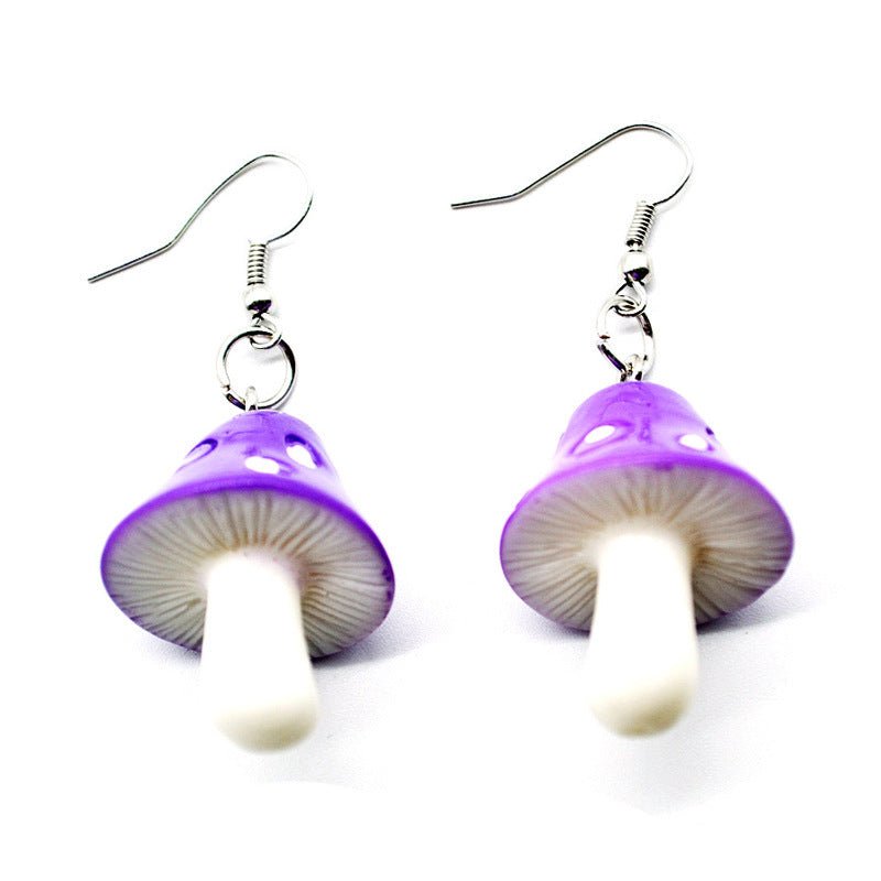 Mushroom Earrings - Simple And Sweet Mushroom-Jewearrings