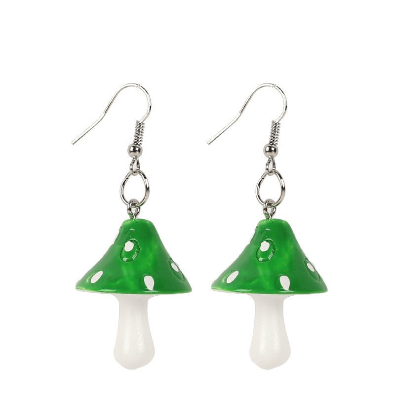 Mushroom Earrings - Simple And Sweet Mushroom-Jewearrings