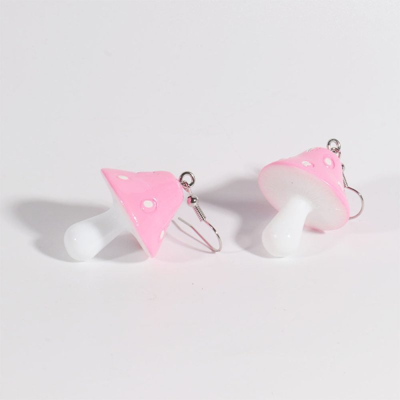 Mushroom Earrings Wave Point Earrings-Jewearrings