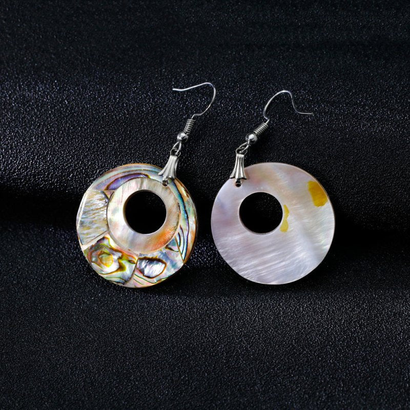 Natural Abalone Shell Earrings Fashion Lady Earrings-Jewearrings