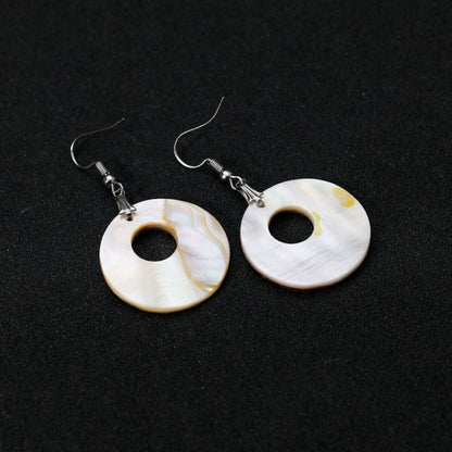 Natural Abalone Shell Earrings Fashion Lady Earrings-Jewearrings