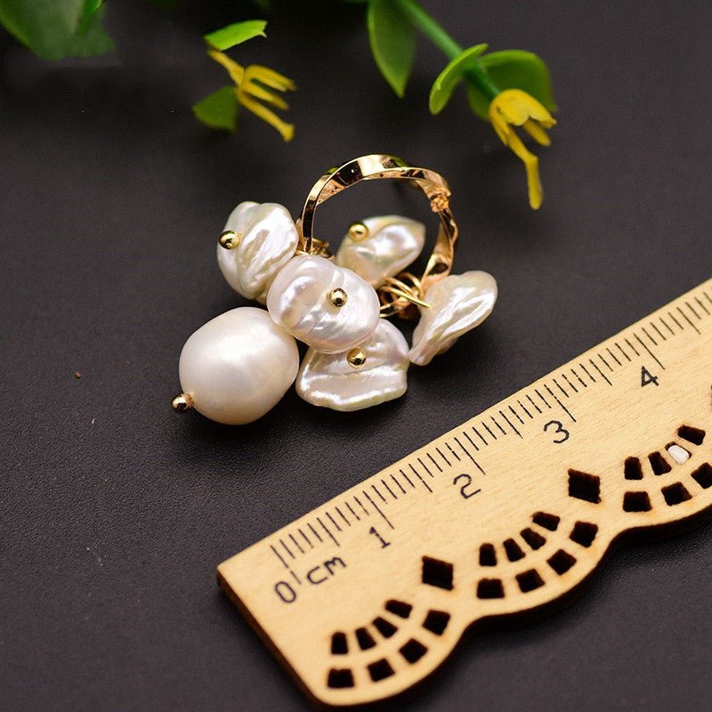 Natural Baroque Pearl Stud Earrings-Jewearrings