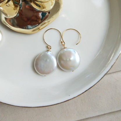 Natural Baroque Shaped Pearl Long Necklace Earrings-Jewearrings